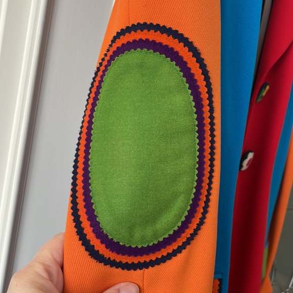 Moschino Cheap and Chic Vintage very colorful Blazer Size 12 - Picture 6 of 13